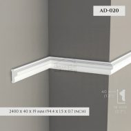 Decorative Wall Molding Paintable and Durable White Wall Panel AD-020 (1)
