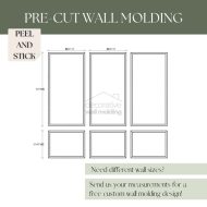 Decorative Wall Molding Kit Peel and Stick Accent Wall Trim CST-002