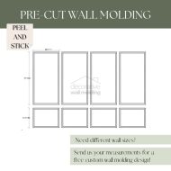 Decorative Wall Molding Kit Peel and Stick Accent Wall Trim CST-002