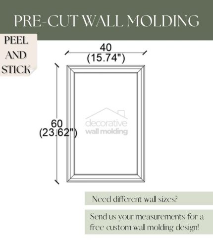 Board and Batten Wall Panel Kit Peel and Stick Wall Molding CST-003