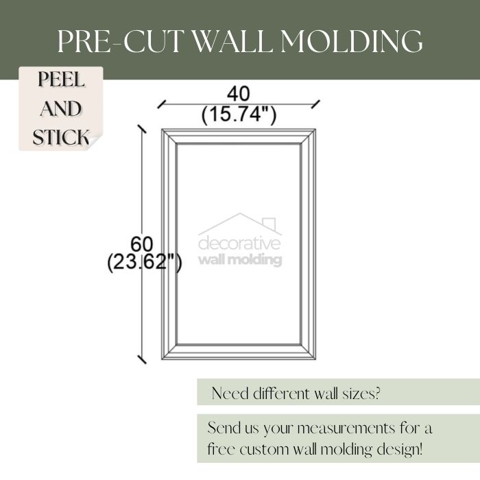 Board and Batten Wall Panel Kit Peel and Stick Wall Molding CST-003